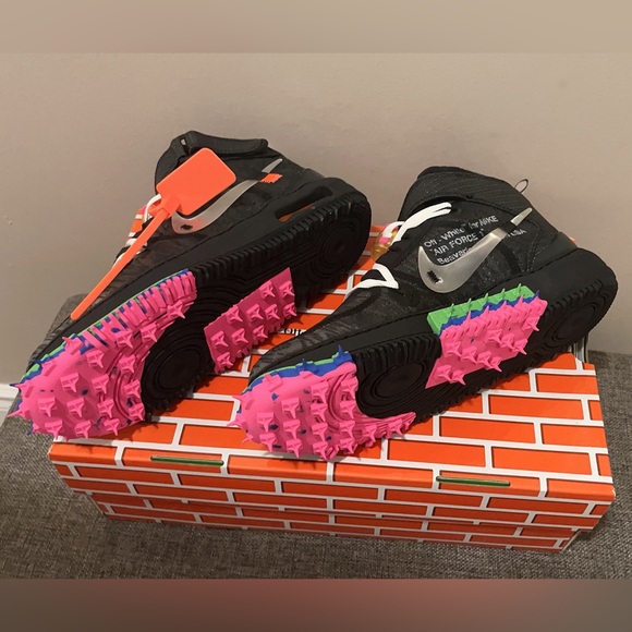 Nike x Off-white Air Force 1 Mid SP Black / Clear - Picture 6 of 9